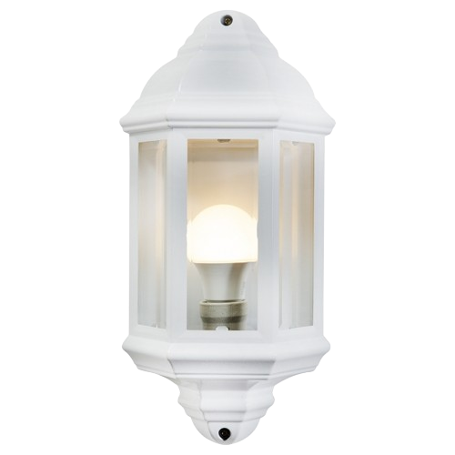 Lantern 3 Panel Bevelled White ER