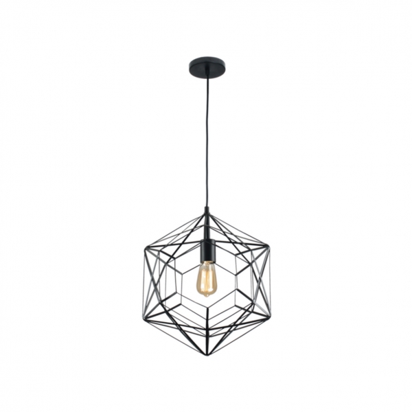 GEOMETRIC BLACK PENDANT